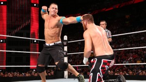 Sami Zayn vs John Cena à Montréal lors du Raw  photo: WWE.com