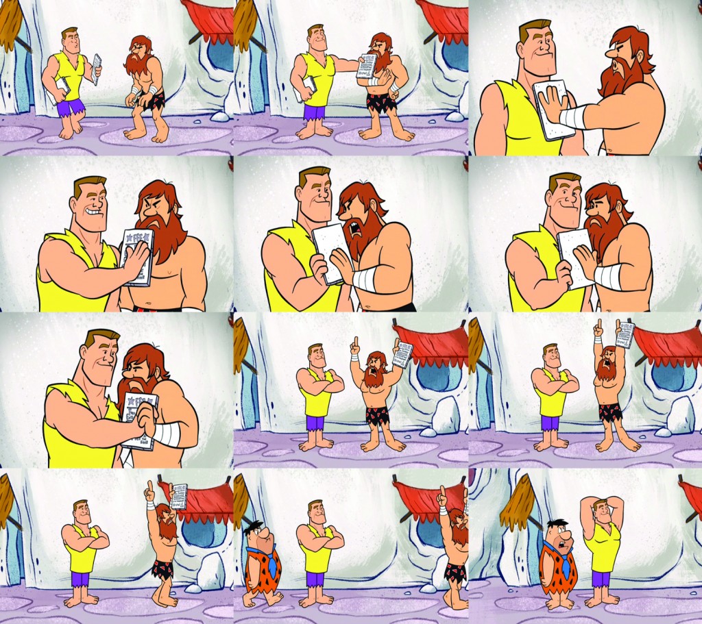 John Cenastone et Daniel Bryrock reprennent en hommage la scène entre Daffy Duck et Bugs Bunny "Saison du Lapin vs Saison du canard",  dans la seule scène de Daniel Bryan de tout le film.