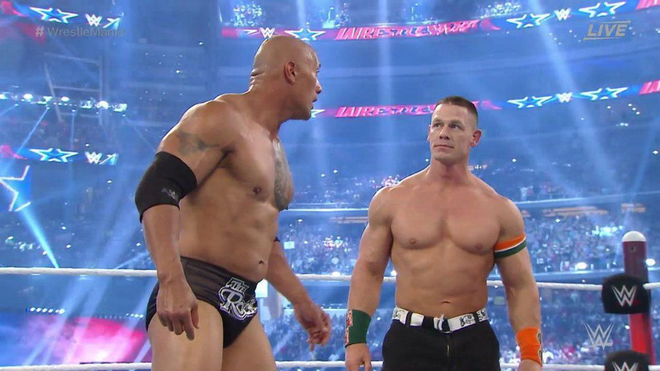John Cena The Rock WrestleMania 32