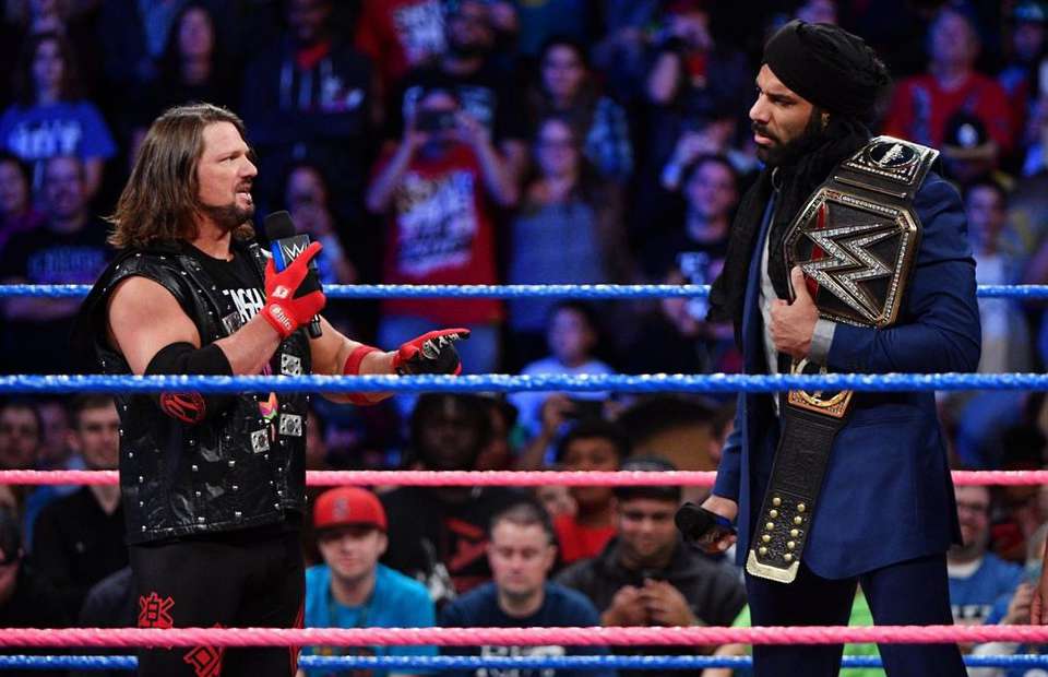 AJ Styles vs Jinder Mahal