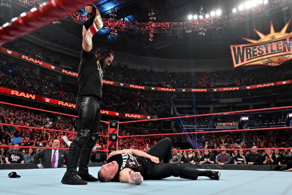 lesnar rollins wrestlemania 35