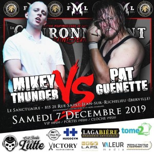 Mikey Thunder contre Pat Guenette