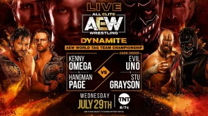 2020-07-29 Kenny Omega et Adam Page c. Dark Order - championnat du monde par équipe AEW