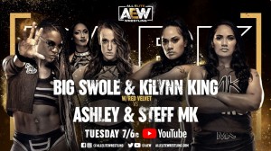 2021-04-20 Big Swole et Kilynn King c. Ashley et Steff MK