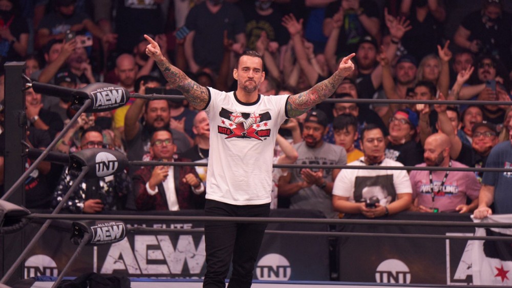 cm punk foule aew