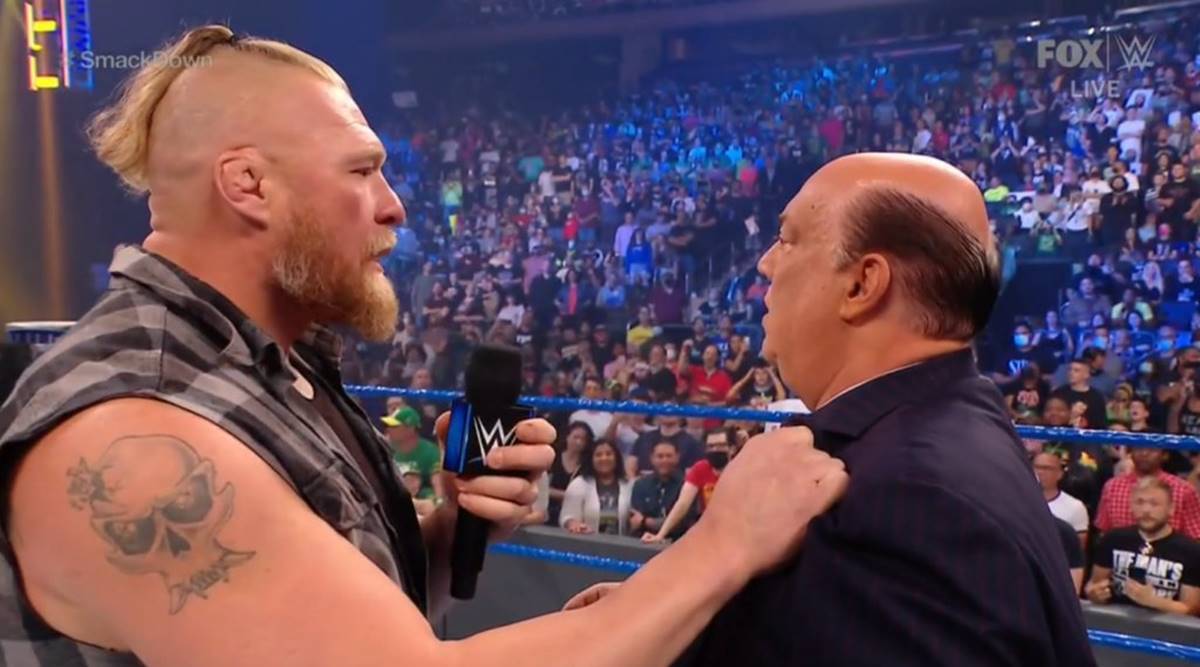 lesnar heyman smackdown