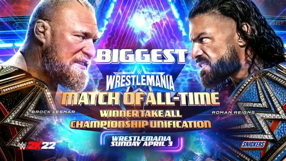 lesnar reigns wrestlemania unification titres