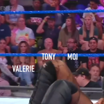 NXT: Valerie Loureda assise dans la foule à NXT (capture d'écran)