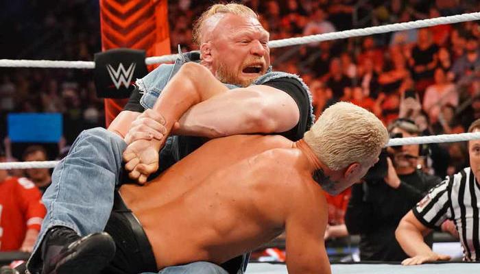 lesnar rhodes raw