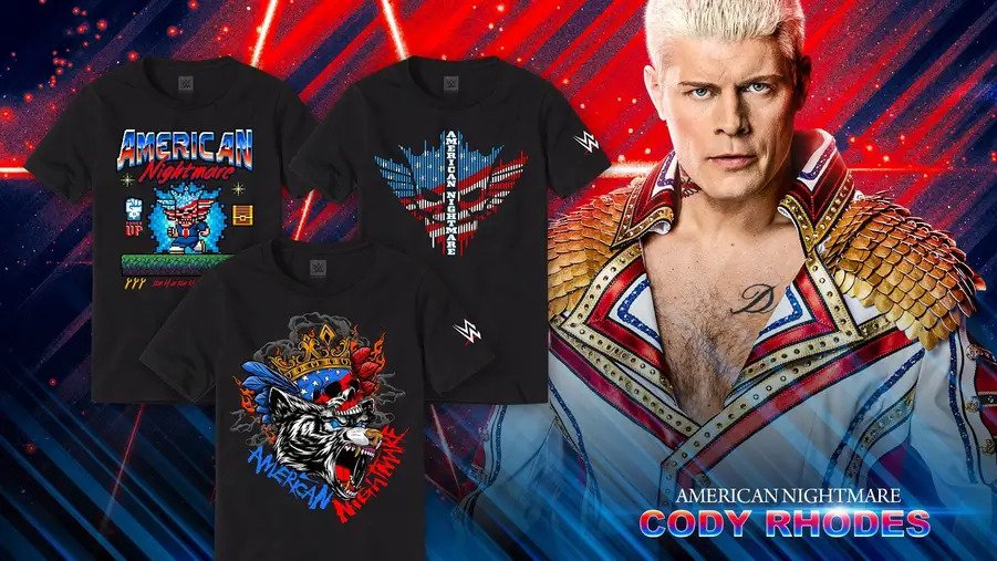 cody rhodes ventes t-shirts
